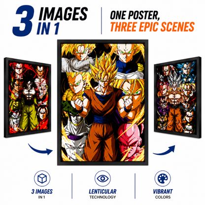 Goku 3D Lenticular Poster