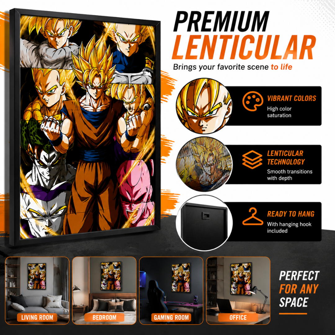 Goku 3D Lenticular Poster